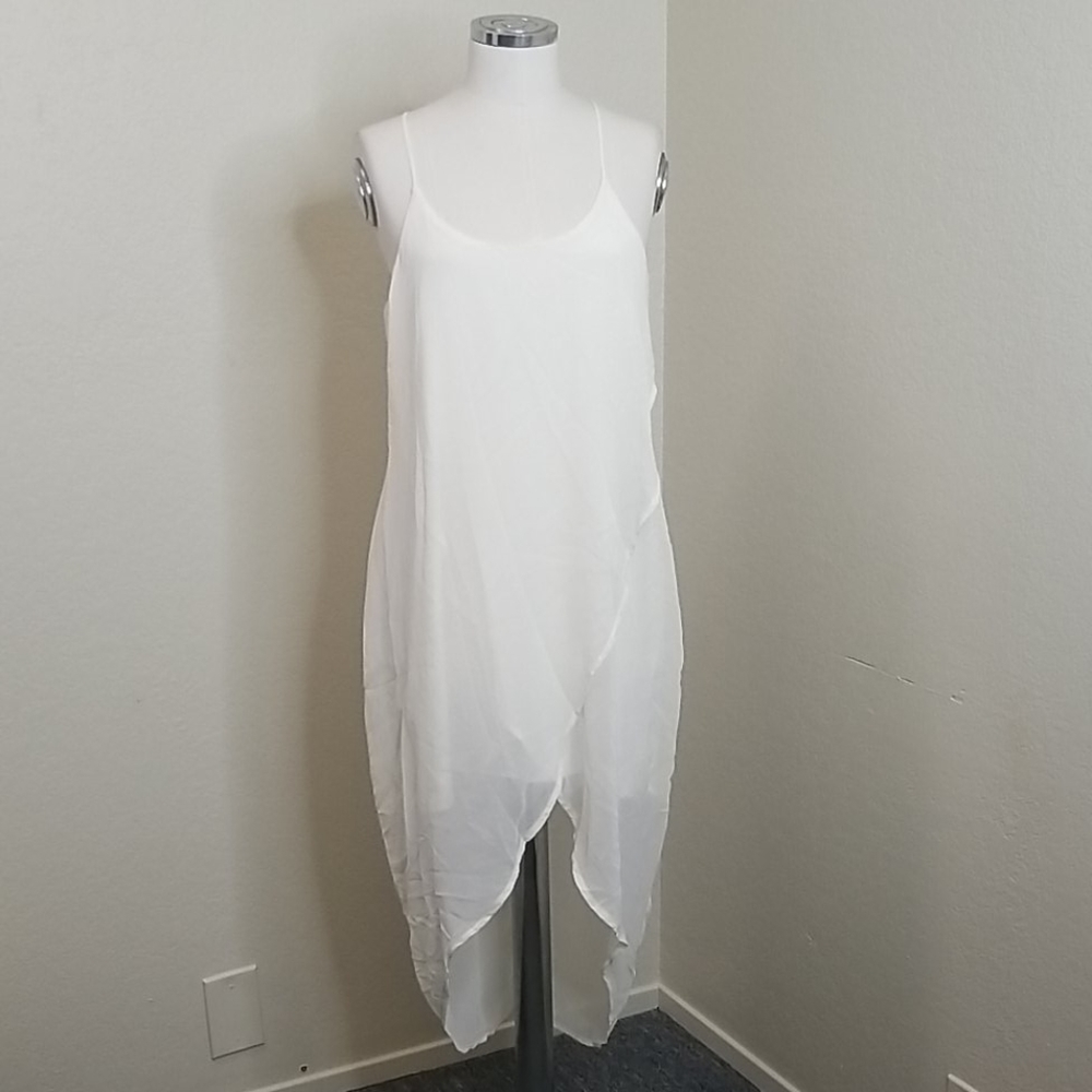 Romantic Cream Flowy Dress
